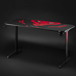 Avis Diablo X-Mate 1400 Bureau de Gaming PC Gamer Ergonomique Carbone Crochet pour écouteurs Porte-Gobelet (140 x 76 x 66 cm)