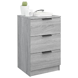 Acheter Maison Chic Table de chevet, Table de Nuit pour chambre salon Sonoma gris 40x36x65 cm