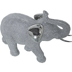 Figurine Décorative Alexandra House Living Argenté Plastique Eléphant 13 x 29 x 24 cm