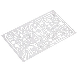 1 pièce modèle de dessin creux stencils signet règle enfants artisanat # 1