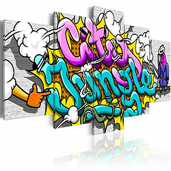 Paris Prix Tableau Imprimé Graffiti : City Jungle 50 x 100 cm 