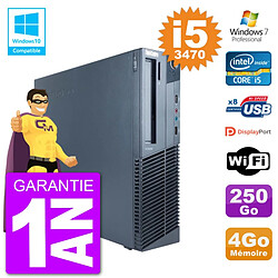 PC Lenovo ThinkCentre M82 SFF i5-3470 RAM 4Go Disque 250Go Graveur DVD Wifi W7 · Occasion 