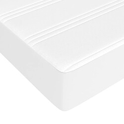 Acheter vidaXL Matelas de lit à ressorts ensachés Blanc 90x190x20cm Similicuir