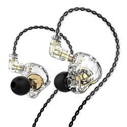 GUPBOO TRN MT1 écouteurs intra-auriculaires Hi-Fi pour moniteurs DJ casque IEM à suppression de bruit dynamique KZ EDX ED9 TRN TA1 M10 ST1 