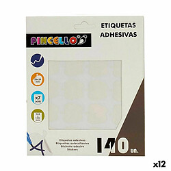 Pincello Étiquettes adhésives Blanc 22 x 49 mm Pomme (12 Unités)