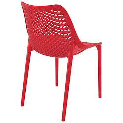 Acheter Alterego Chaise moderne 'BLOW' rouge en matière plastique