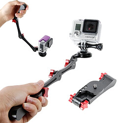 Wewoo Pour GoPro Hero 4 / 3+ / 3/2 pliable Stabilisateur de poche Grip Monopod 