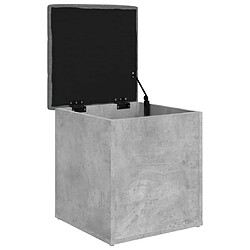 Acheter Maison Chic Banc de rangement | Meuble de rangement d'Entrée | Coffres d'Intérieur gris béton 42x42x45 cm bois d'ingénierie -MN91101