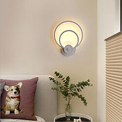 Avis Stoex Applique Murale D'Intérieur À Led Lampe Murale Ronde Moderne Blanc Pour Chambre Salon Couloir Café Blanc Chaud