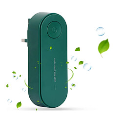 Chrono Purificateur d'air à ions négatifs enfichable, mini générateur d'ions négatifs portable pour la maison, élimine les odeurs, les polluants, Vert