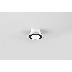 Lumière Downlight Encastrable Moderne 8cm Noir Mat 3000K