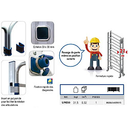 Facal Srl Facal - Echafaudage Professionnel pliable en Aluminium Haut. de travail 2,80 m - PIEGO-SP