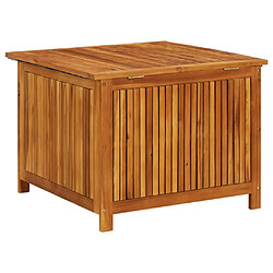 Avis vidaXL Boîte de rangement de jardin 75x75x58 cm Bois d'acacia solide