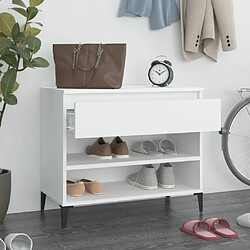 Avis Maison Chic Armoire à Chaussures,Meuble de Rangement à Chaussures Blanc 70x36x60 cm Bois d'ingénierie -MN51670