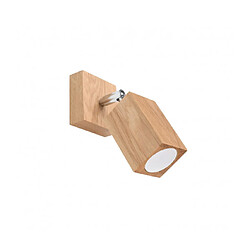 Luminaire Center Spot Keke Oak Bois Chêne 1 ampoule 17cm