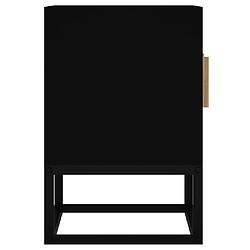 Maison Chic Meuble TV scandinave - Banc TV pour salon noir 105x30x45 cm bois d'ingénierie et fer -MN54771 pas cher