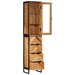 vidaXL Armoire de salle de bain 40x27x190 cm bois massif d'acacia