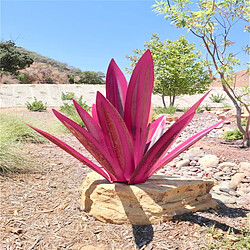 Avis Serpent Artificiel Plante Agave Plante Patio Bureau Magasin Ornements Accessoires Rose 65cm