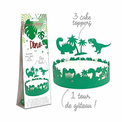 Scrapcooking Décoration gâteau dinosaure en papier