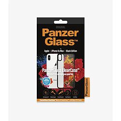 PANZERGLASS - Coque Transparente avec Bord Noir pour iPhone Xs Max