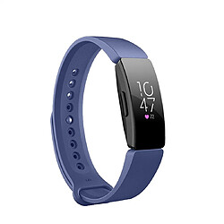 Wewoo Bracelet pour montre connectée Smartwatch avec à à fermeture à bouton-pression Fitbit Inspire HR bleu