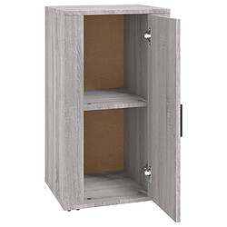 Maison Chic Buffet,Meuble de Rangement,commode pour salon,Cuisine Sonoma gris 40x33x70 cm Bois d'ingénierie -MN38433 pas cher