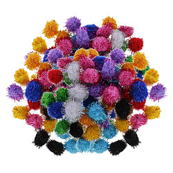 150 Pièces Paillettes Tinsel Pompon Boules Pour Jouer Balle Chaton Chat Drôle Jouets