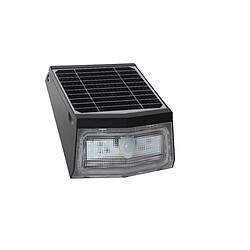 Applique solaire avec détecteur de mouvement IP65 (500Lm 4000K A++) Noire - Voltman