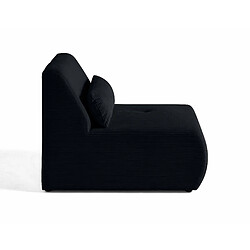 Lisa Design Onyx - fauteuil sans accoudoirs - en velours côtelé