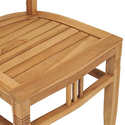 Acheter vidaXL Ensemble à manger de jardin 5 pcs bois de teck solide