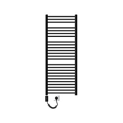 LuxeBath Radiateur de salle de bain Sahara raccord latéral sèche-serviettes noir 60x150cm