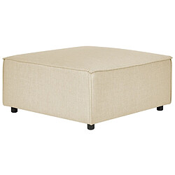 Beliani Ottoman en lin beige APRICA 