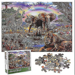 Universal 1000 pièces puzzles pour adultes pour enfants - Animal World Puzzles 100 