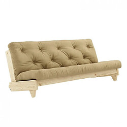 Inside 75 Banquette convertible FRESH pin coloris beige blé couchage 140*200 cm.