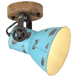 vidaXL Lampe murale 25 W bleu délavé 11,5x11,5x25 cm E27