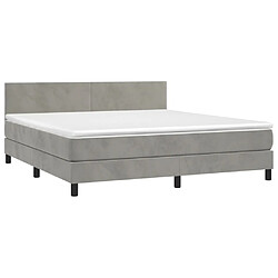 Acheter Sommier à lattes LED,Cadre à lattes de lit avec matelas pour Adulte Gris clair 160x200 cm -MN40145