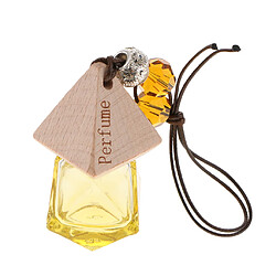 Vide bouteille de parfum en verre rechargeable suspendu pendentif voiture décor à la maison jaune pas cher