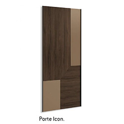 Acheter Inside 75 Armoire 3 portes coulissantes suspendues Icon 206,2 x 220 couleur Tundra Cristal Blanco Profil Inox