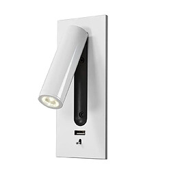 Universal Applique murale 3W lit tête de lit lumière de lecture LED 5V 2.1A chargeur USB interrupteur Hôtel tête de lit lampe murale lampe | LED lampe murale intérieure (lampe thermique) 