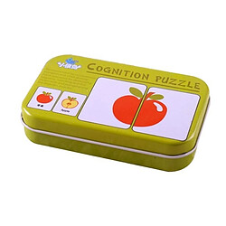 Totalcadeau Boîte de puzzle à assembler fruits et légumes Montessori