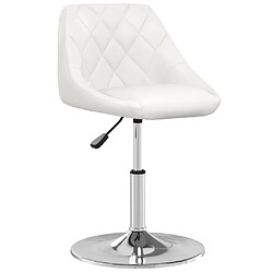 vidaXL Tabouret de bar Blanc Similicuir 