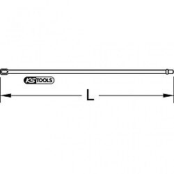 Avis KS TOOLS 131.0800 Barre de montage, 18 mm - 1'' - L.800 mm