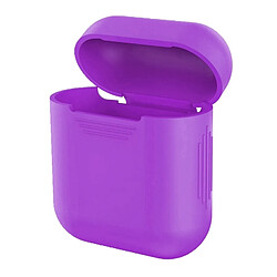 Wewoo Coque Protection Pour Apple AirPods Portable Bluetooth Écouteurs Boîte de en silicone Anti-perte Sac rangement Dropproof (Les ne sont pas inclus) (Violet) 