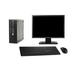 PC HP ProDesk 400 G3 SFF Ecran 22" G4400 RAM 32Go SSD 480Go Windows 10 Wifi · Occasion 