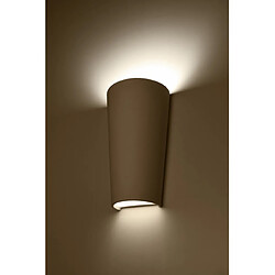 Avis Luminaire Center Applique murale Lana Céramique blanc 1 ampoule 29cm