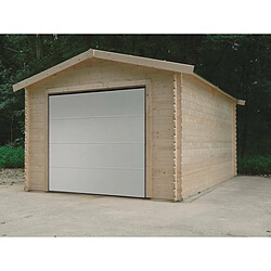 Solid Garage bois Traditional - 18.19 m² - 3.58 x 5.08 x 2.82 m - 28 mm