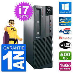 PC Lenovo ThinkCentre M82 SFF Core i7-3770 RAM 16Go Disque 500Go Windows 10 Wifi · Occasion 