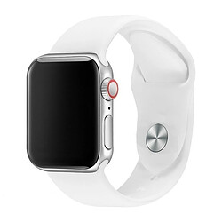 Shot Bracelet Silicone 42/44mm pour IWATCH Serie 3 APPLE Confortable Sportif (BLANC)