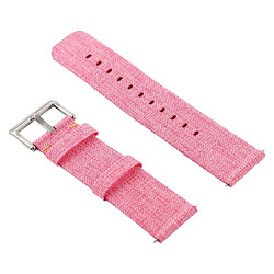 Wewoo Bracelet pour montre connectée Dragonne en toile mode simple Fitbit Versa / 2 rose