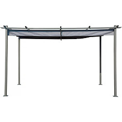 Acheter Habitat Et Jardin Pergola avec toit rétractable - 3 x 4 m - Anthracite